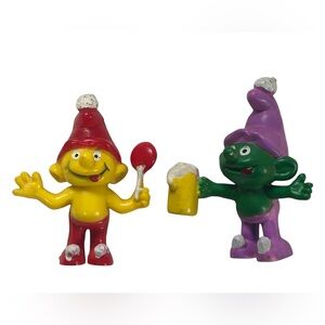 1977 GNOME FAMILY FIGURINE BUNDLE PVC VINTAGE TOYS